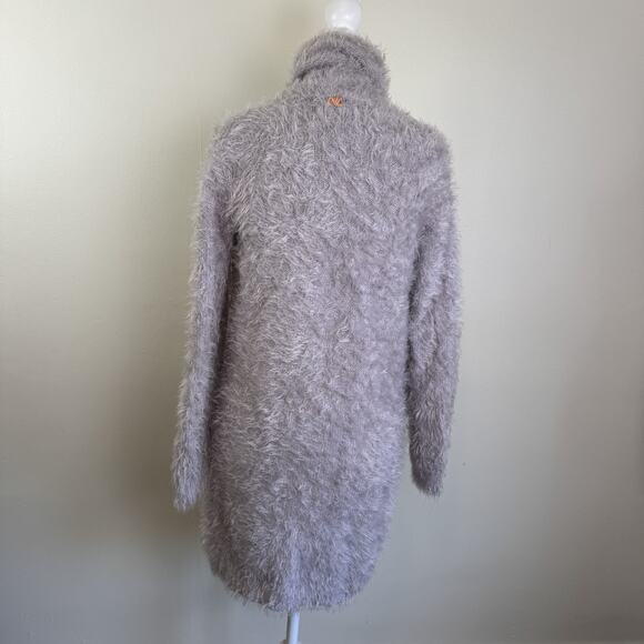 $269 For Love And Lemons XS Fuzzy Blizzard Sweater Cardigan Duster Purple - Picture 6 of 11